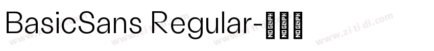 BasicSans Regular字体转换